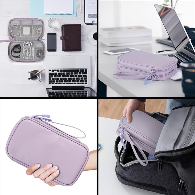 Leather Travel Electronic Organizer - Image 7