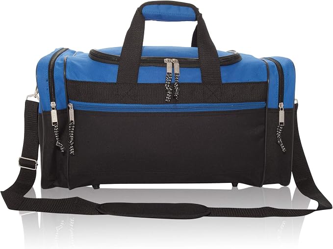 DALIX 17" Blank Duffle Bag Duffel Bag Travel Size Sports Durable Gym Bag - Image 2