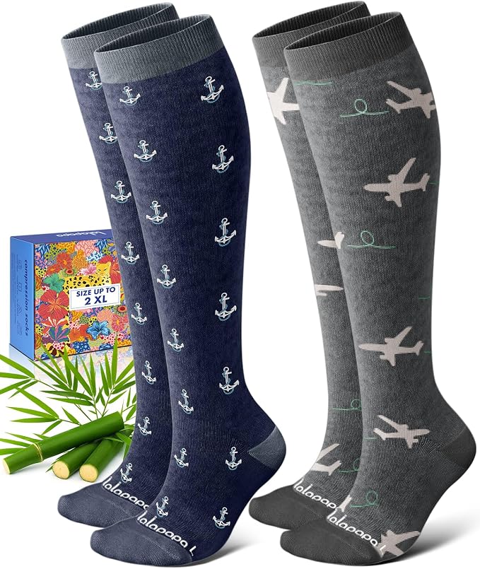 Bamboo Viscose Compression Socks by Lalapapa