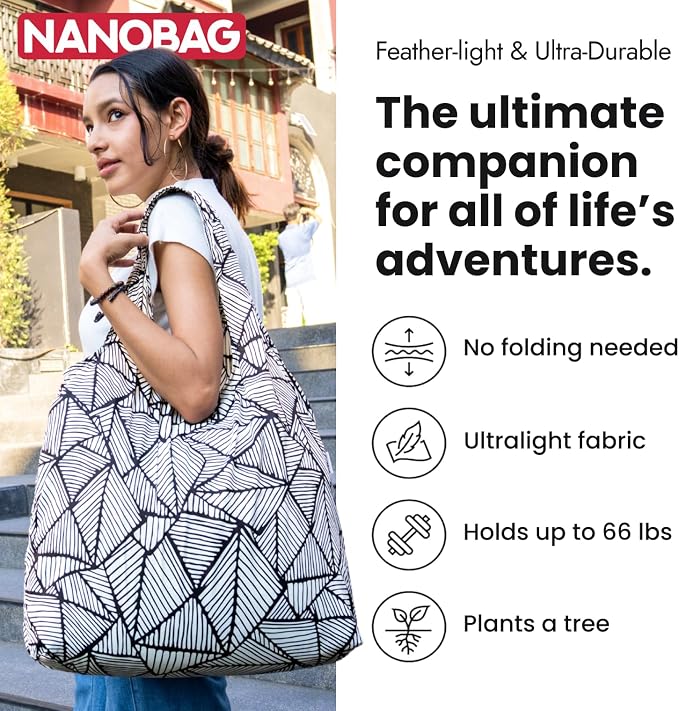 Nanobag Ultra-Lightweight Heavy Duty Foldable Tote - Image 3