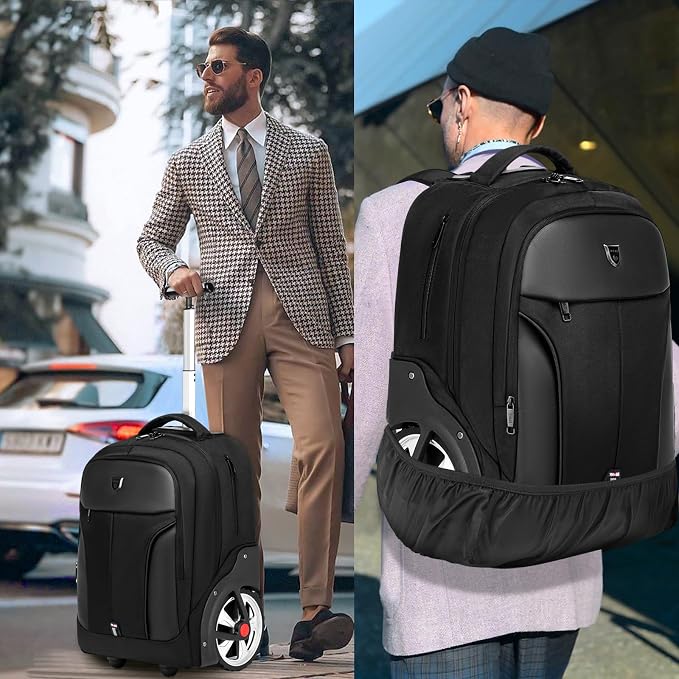 Rolling Backpack, Waterproof Backpack - Image 7