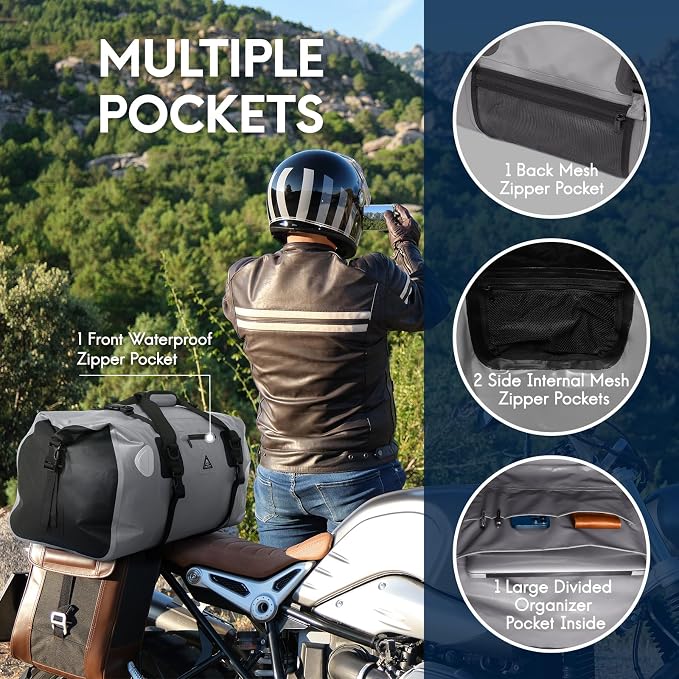Haimont Waterproof Duffel Bag Roll-top Dry Duffel Bag - Image 4