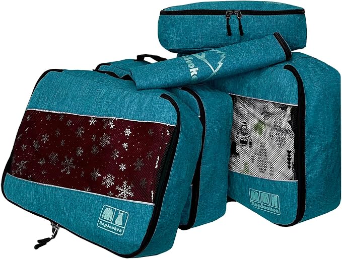 5 Set Packing Cubes for Travel Large Suitcase Luggage Organizer Bags Travel - Image 2