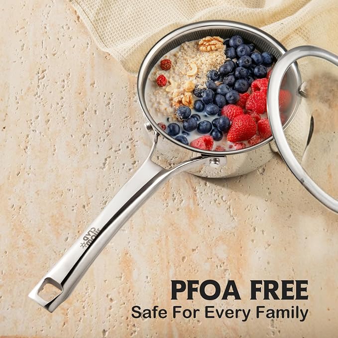 Pots and Pans Set Non Stick, Non Stick Frying Pans, Saute Pan & Stock Pot - Image 3