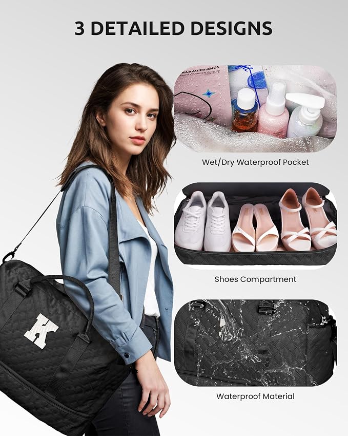 Gifts for Friends-Initial Duffle Bag - Image 6