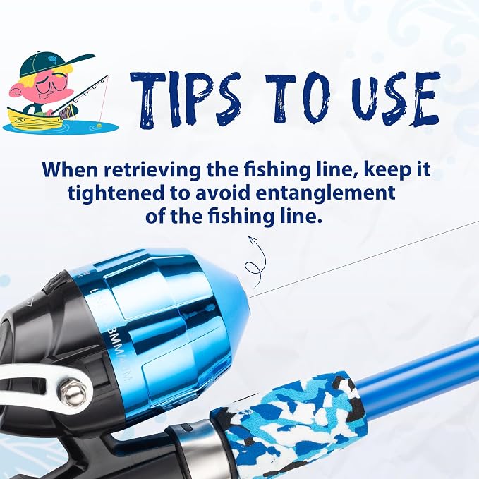 Kids Fishing Pole, Portable Telescopic Kids Fishing Poles - Image 6