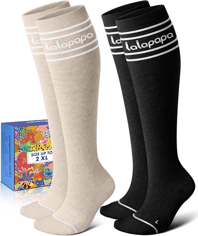 Thick Soft Cotton Compression Socks by Lalapapa