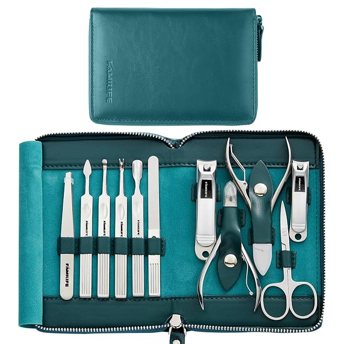 FAMILIFE Nail Kit, Professional Manicure Set Manicure Kit, 11 in 1 Stainless by FAMILIFE