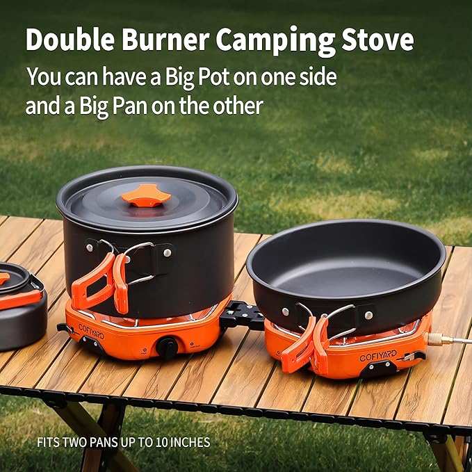 Propane 2 Burner Camping Stove - Image 2