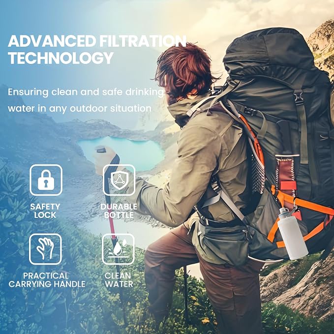 Collapsible Water Bottle with Filter - Image 6