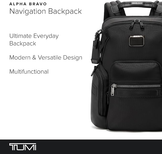 TUMI - Alpha Bravo Navigation Backpack - Everyday Travel Backpack - Fits Up to - Image 2