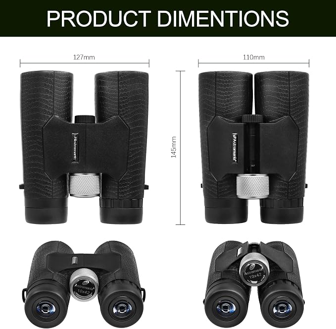 Astromania 10x42 Compact Binoculars -BK7 Prism -Gifts - Image 5