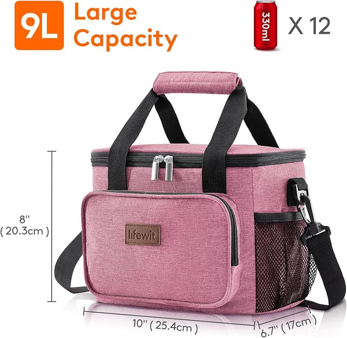 Lifewit Medium Lunch Bag Insulated Lunch Box Soft Cooler Cooling Tote - Image 3