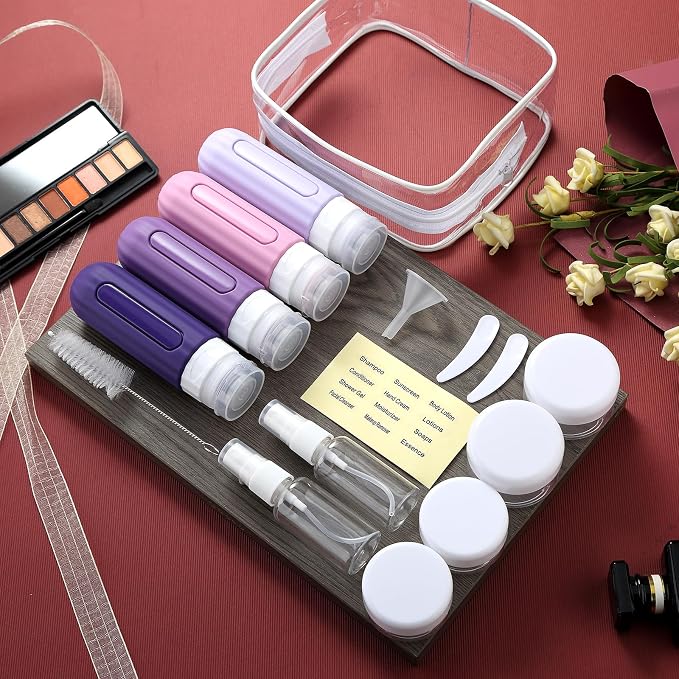 16 Pack Travel Bottles Set for Toiletries, Leakproof Travel Containers for - Image 6