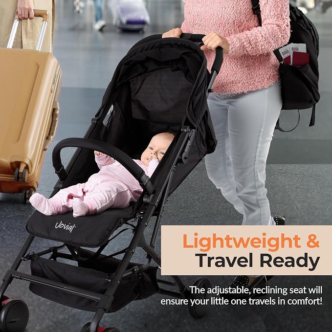 Jovial Lightweight Baby Stroller, Folding Travel Stroller - Image 2