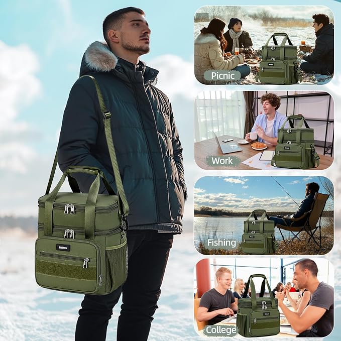Weitars Tactical Lunch Box, Insulated Lunch Box, Large Expandable Heavy Duty - Image 7