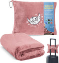 Resty 65"x40" Traveling Airplane Blanket, Velvety Soft Blanket That Becomes a by Resty