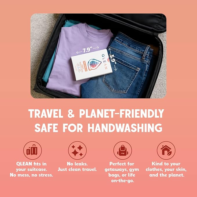 QLEAN Laundry Detergent Sheets – Travel-Friendly, HE & Standard Washer Safe - Image 8