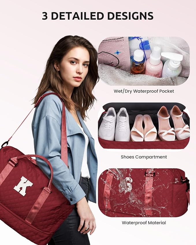 Personalized Gifts-Initial Overnight Bag - Image 7