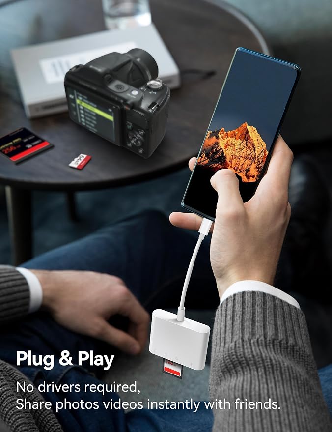 USB C to SD CF Card Reader, SD Card Adapter - Image 5