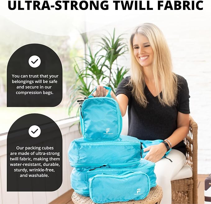 8 Piece Compression Packing Cubes Set - Image 7