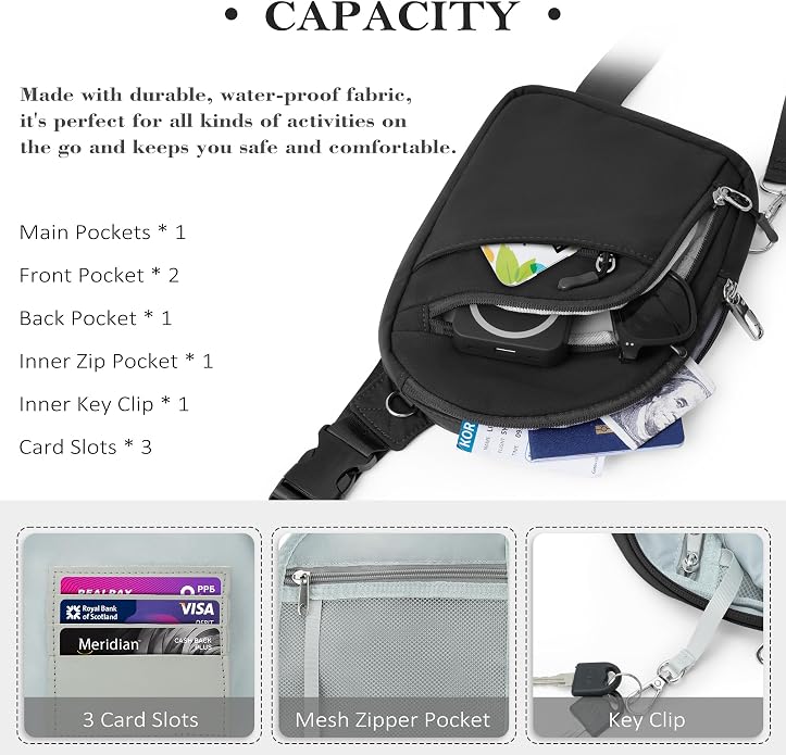 TOPEAST Anti Theft Crossbody Bag - Image 4