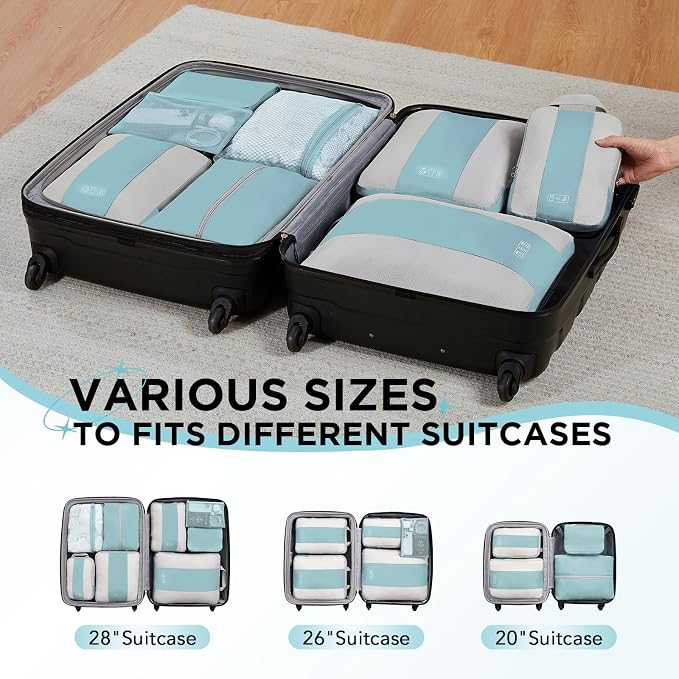 8 Set Compression Packing Cubes - Image 7