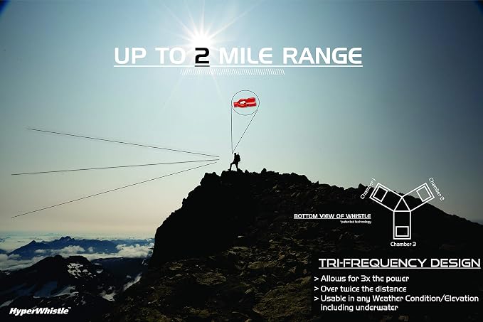 The Original Worlds Loudest Whistle up to 142db Loud, Very Long Range, - Image 5