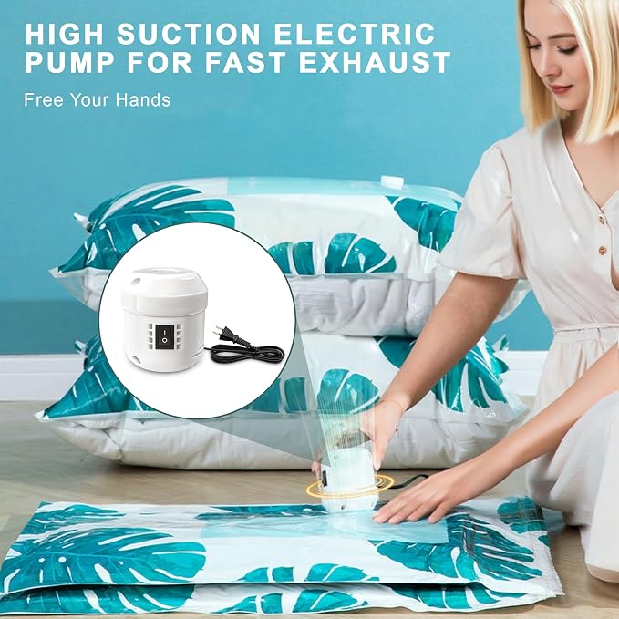 15 Pack Vacuum Storage Bags for Clothing Travel - Image 2