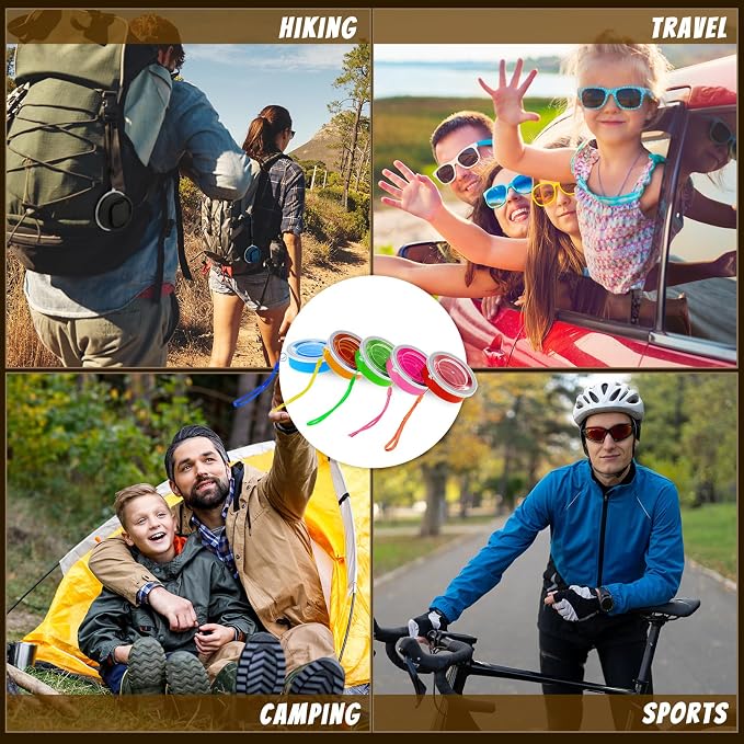 12 Pcs Silicone Collapsible Cup 7.04 oz Folding Camping Travel Collapsible - Image 5