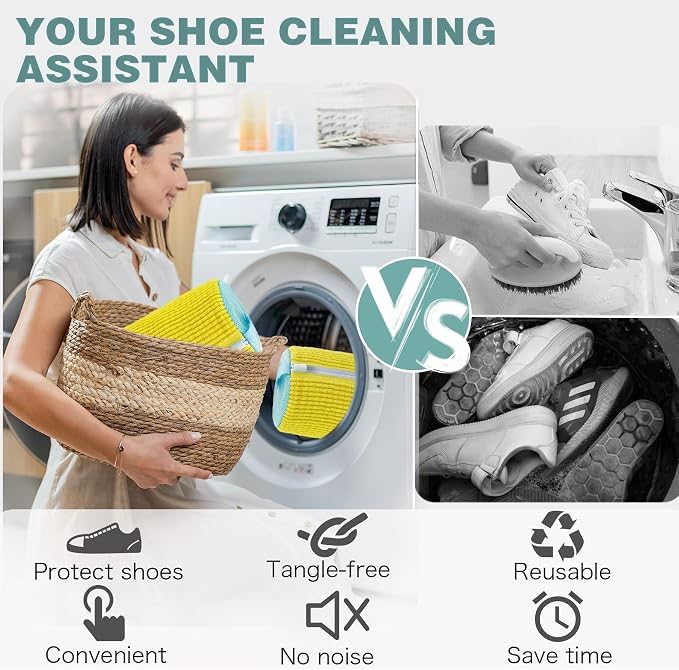 Shoe Washing Machine Bag, Laundry Shoe Bag - Image 5