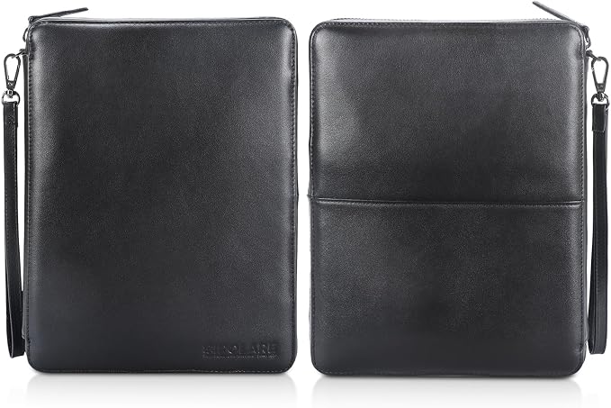 Polare Full Grain Leather Travel Cable Organizer Case Electronics Accessories - Image 7