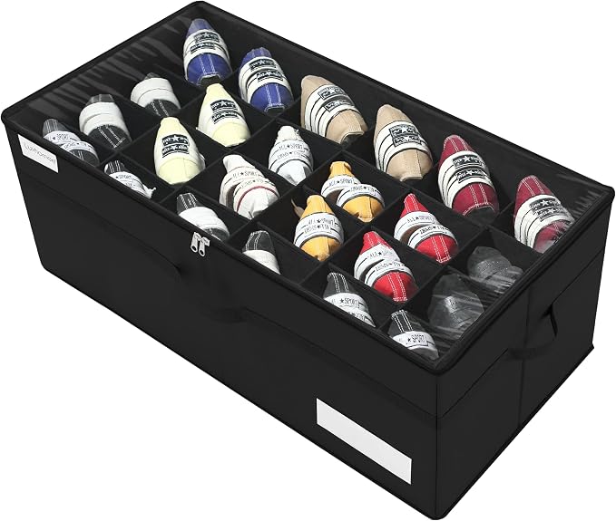 Luvhomee Shoe Storage Organizer, Fits 24 Pairs, Large Shoe Organizer Box by Luvhomee