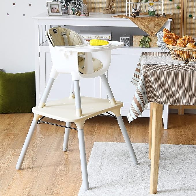 BABY JOY High Chair, 5 in 1 Convertible Highchair - Image 7