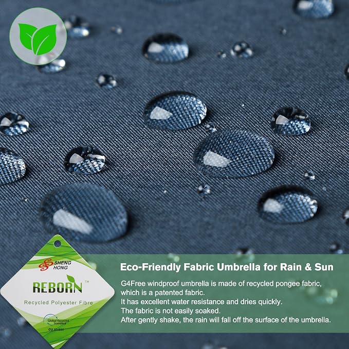 G4Free 42 Inch Eco Windproof Folding Umbrella - Image 8