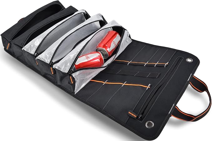 WELKINLAND Men's Tool Roll Organizer, Roll-Up Bag - Image 5
