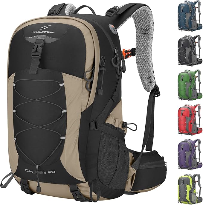 Maelstrom Hiking Backpack, Camping Backpack, 40L Waterproof Hiking Daypack by Maelstrom