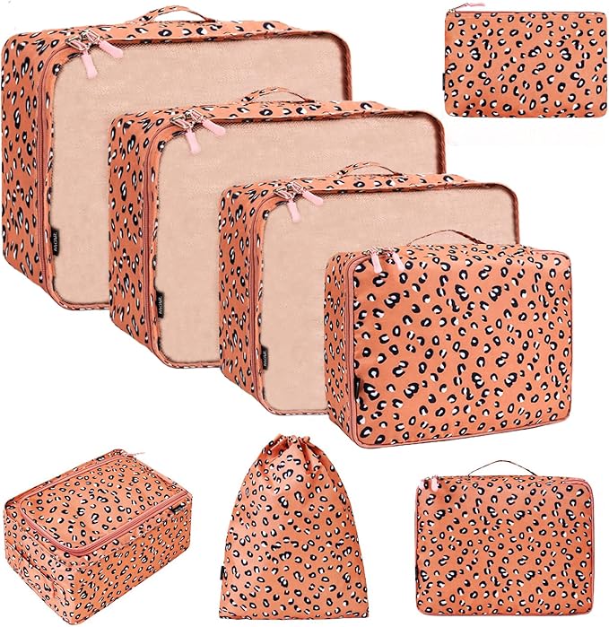 BAGAIL 8 Set Packing Cubes Luggage Packing Organizers by BAGAIL