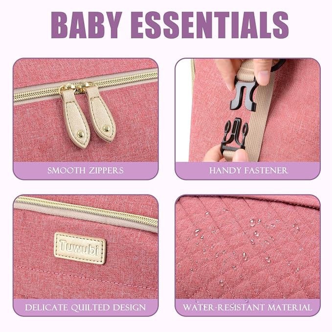 Tuwubi Diaper Bag Tote, Baby Diaper Bag - Image 3