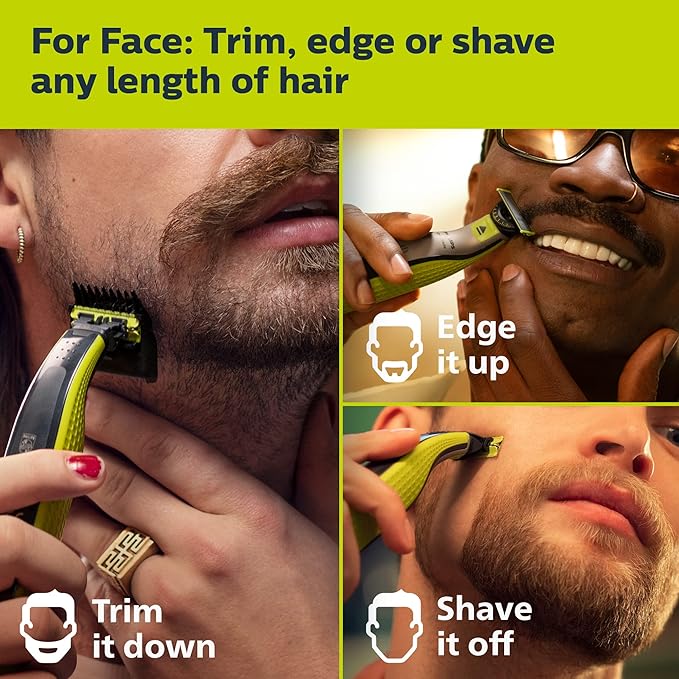 Bundle of Philips Norelco OneBlade 360 Face & Body Hybrid Electric Trimmer and - Image 3