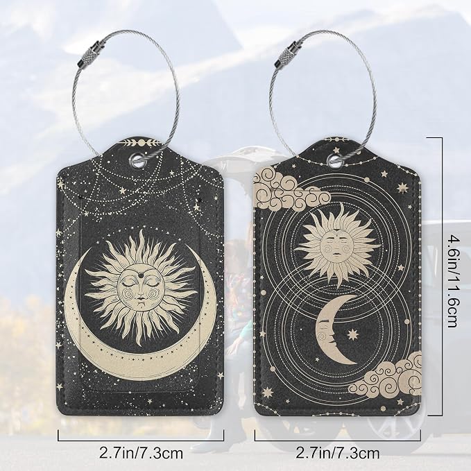 Boho Crescent Moon and Sun - Image 2