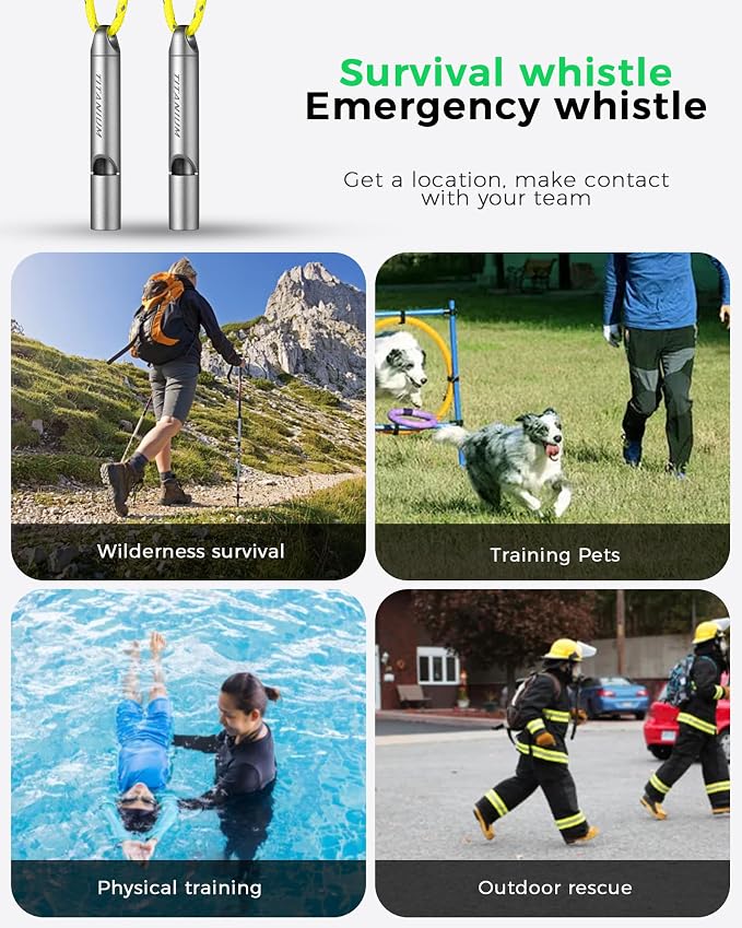 Titanium Emergency Whistle, Survival Safety Whistles - Image 6