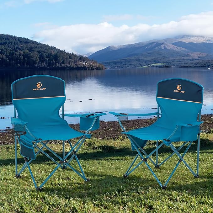 HIGH POINT SPORTS 2 Pack Portable Camping Chair - Image 2