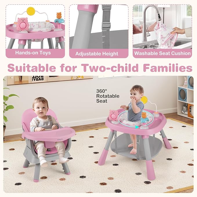 BABY JOY 16 in 1 High Chair, Convertible Baby Highchair - Image 3