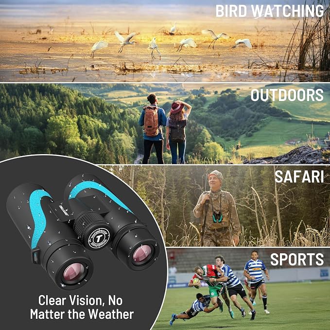 15x55 HD Binoculars for Adults – High Powered Large View, BAK4 Prism, - Image 4
