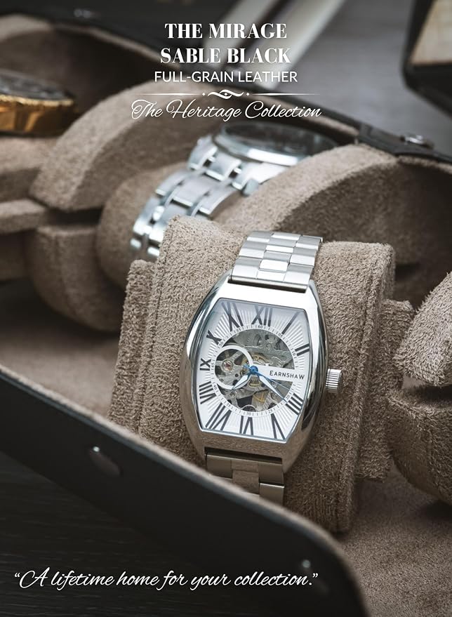 Watch Roll Travel Case 4 slots – Leather Watch Case Storage - Image 6