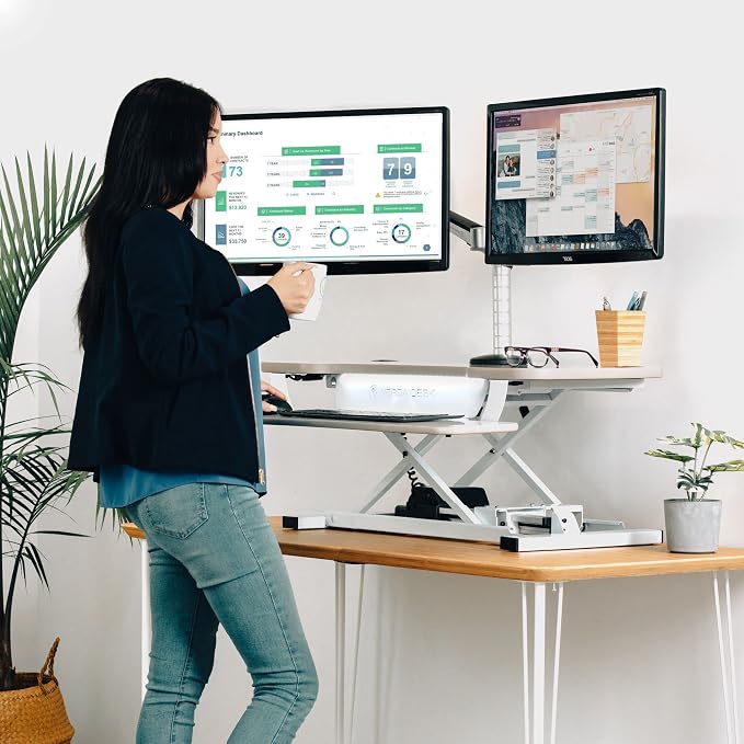 VRSADESK PowerPro™ Electric Standing Desk Converter - Image 3