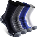 Elite Cushioned Compression Mid-crew Socks 4-Pack by Sitoisbe