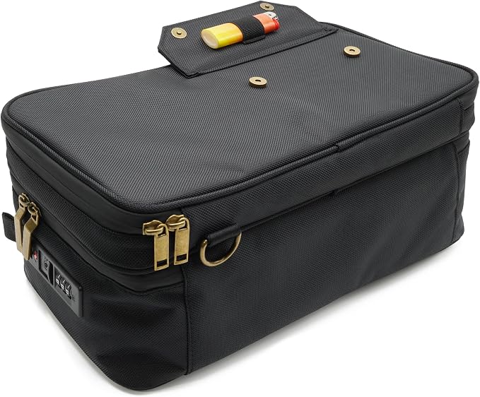 Large Storage Case with TSA Combination Lock Bag, Portable Carbon Lined - Image 5