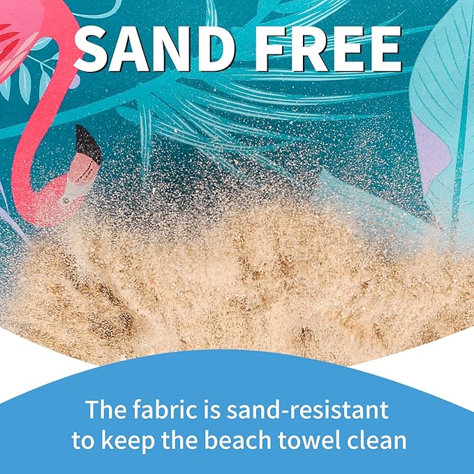 2 Pack Lightweight Thin Beach Towel Oversized 71"x32" Big Extra Large - Image 5